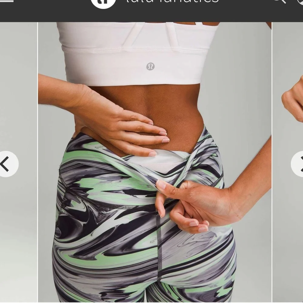 Lululemon Base Pace High-Rise Short 8" Paint Glide Warp Multi - Picture 8 of 13